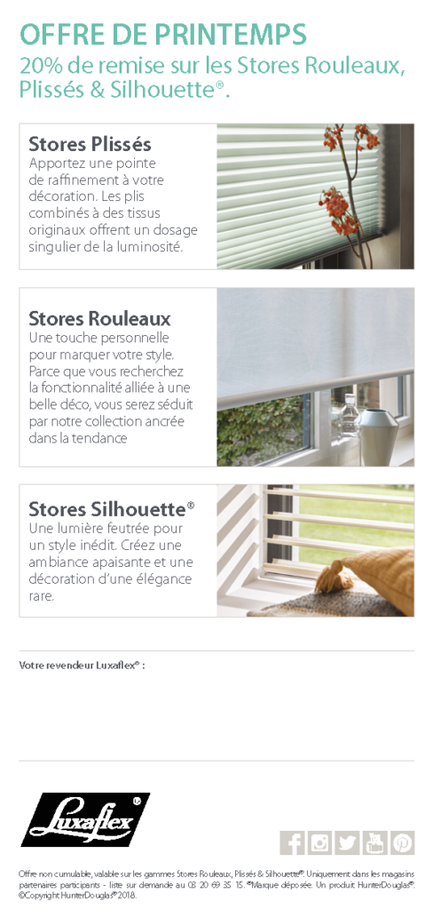 offre promo luxaflex